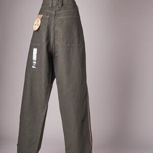 1990s Deadstock Green Baggy Split Skateboarding Pants